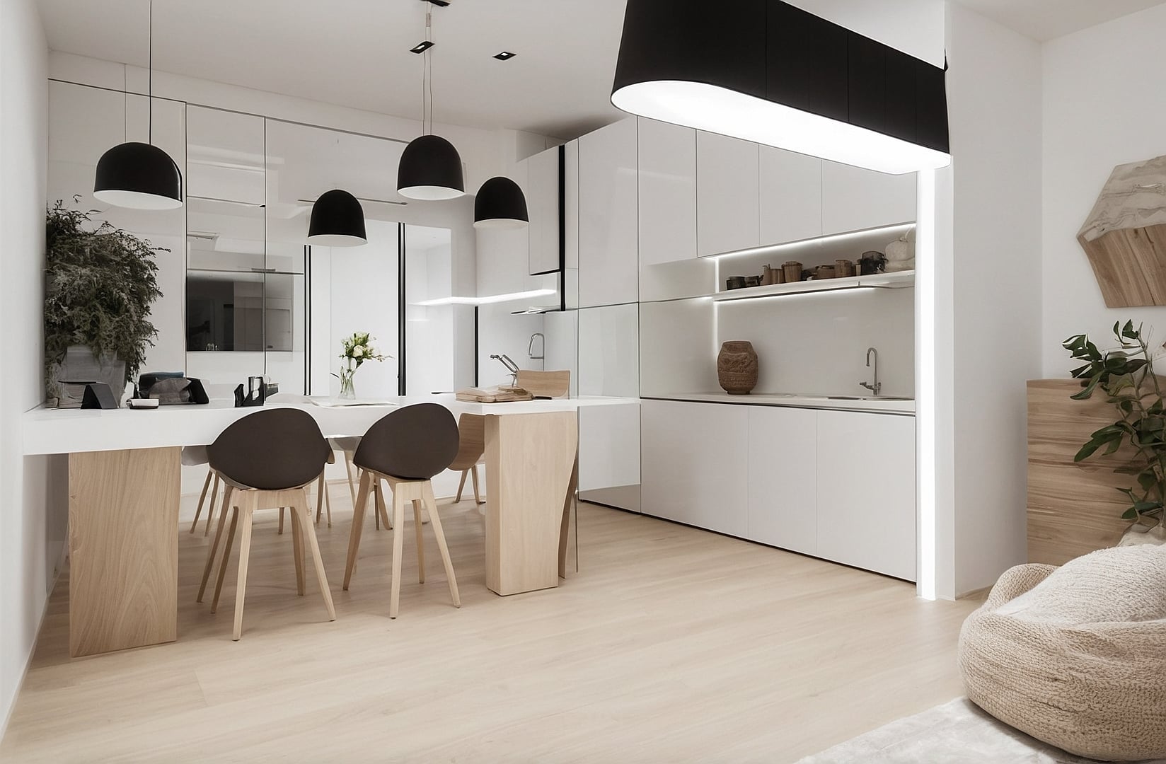 Elegante decoración de interiores